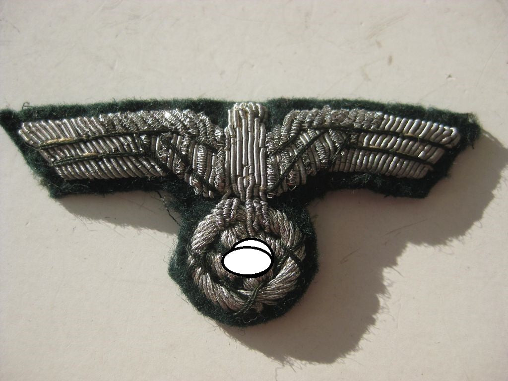 Mützenadler Heer Wehrmacht gestickte Ausführung für Offiziere Mint Condition