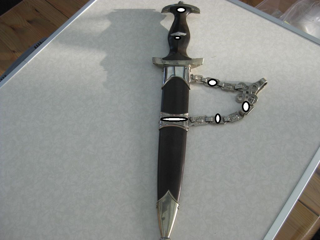 SS-Kettendolch Waffen SS Verfügungstruppe Wehrmacht Prachtexemplar Mint Condition aus dem Besitz von Martin Harnack