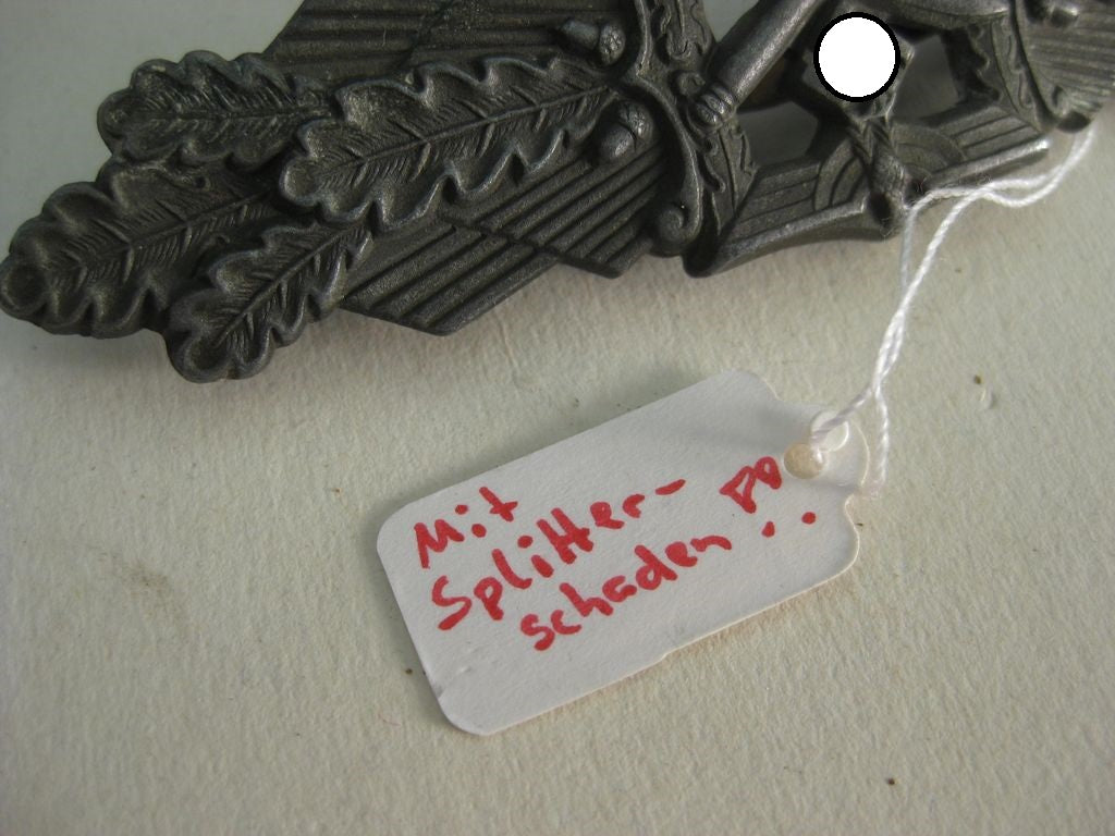 Nahkampfspange in Bronze mit FRONTSCHADEN Orden Wehrmacht aus dem Besitz von Martin Harnack