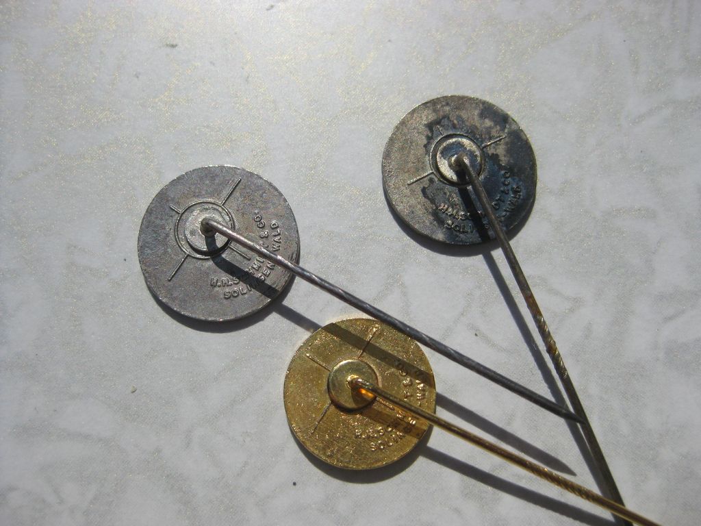 3 Stück Mitgliedsabzeichen IG Bergbau Ehrenzeichen