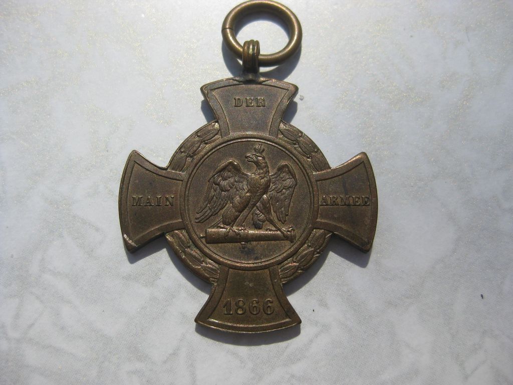 Medaille KDM Kriegsdenkmünze für Kämpfer Mainarmee 1866
