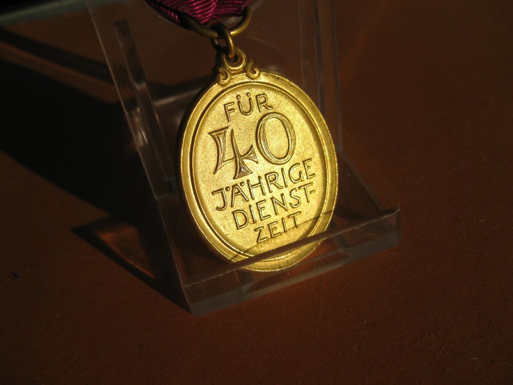 bayerischer Feuerwehrorden Erinnerungsabzeichen für 40 Dienstjahre Freistaat Bayern 1928 - 1933
