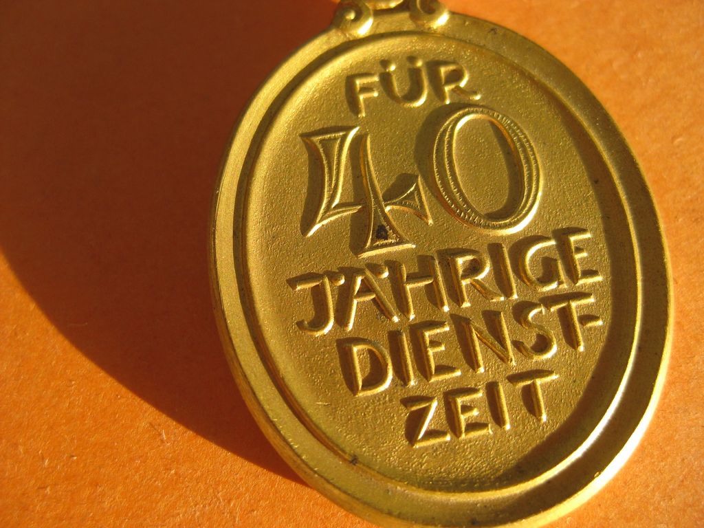 bayerischer Feuerwehrorden Erinnerungsabzeichen für 40 Dienstjahre Freistaat Bayern 1928 - 1933