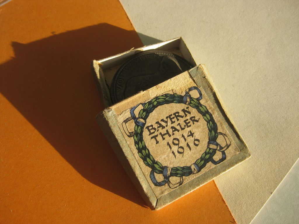 Medaille Bayernthaler 1914 / 1916Königreich Bayern im Etui / Schachtel