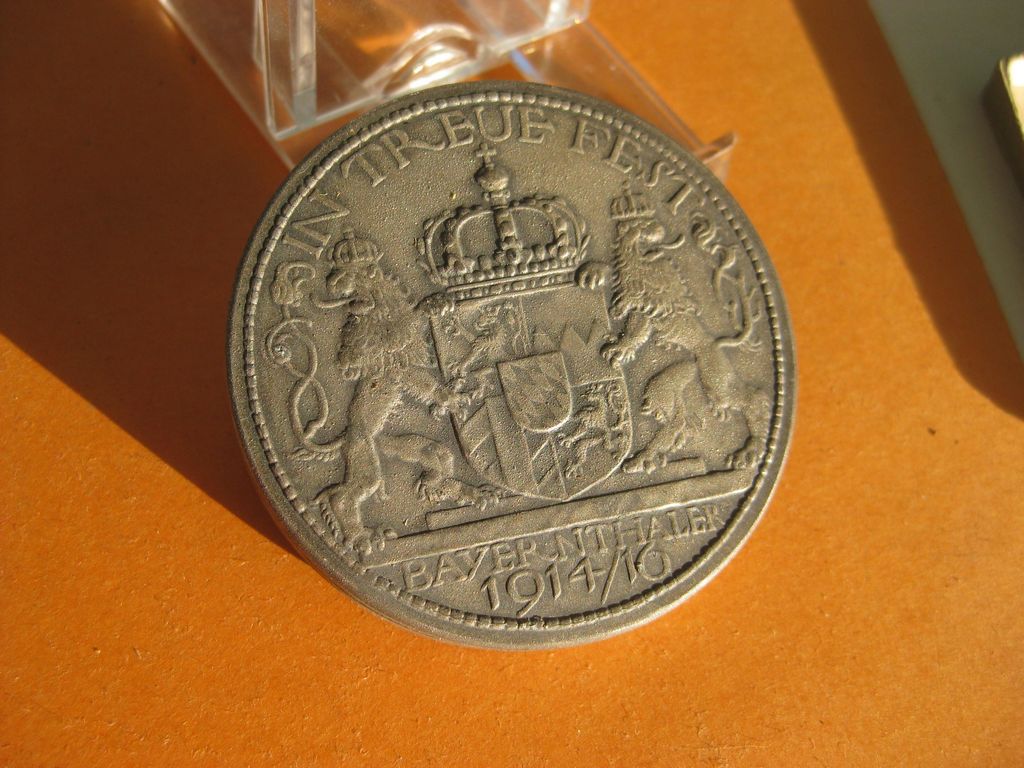 Medaille Bayernthaler 1914 / 1916Königreich Bayern im Etui / Schachtel