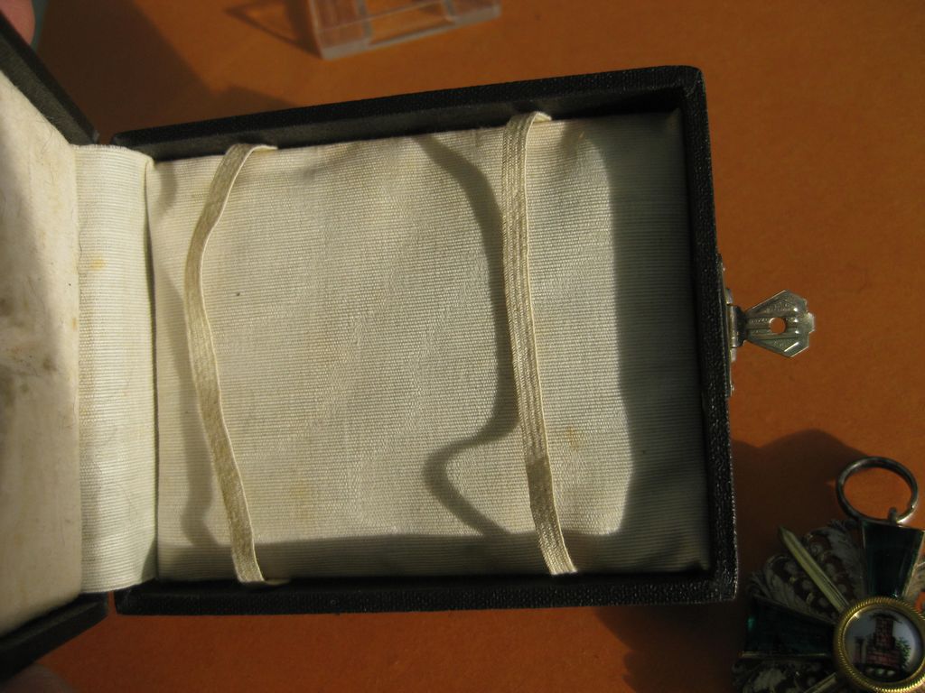 Baden Ritterkreuz 2.Klasse mit Schwertern vom Zähringer Löwen im sehr seltenen VERLEIHUNGSETUI MIT Verleihungstüte Leutnant VIER