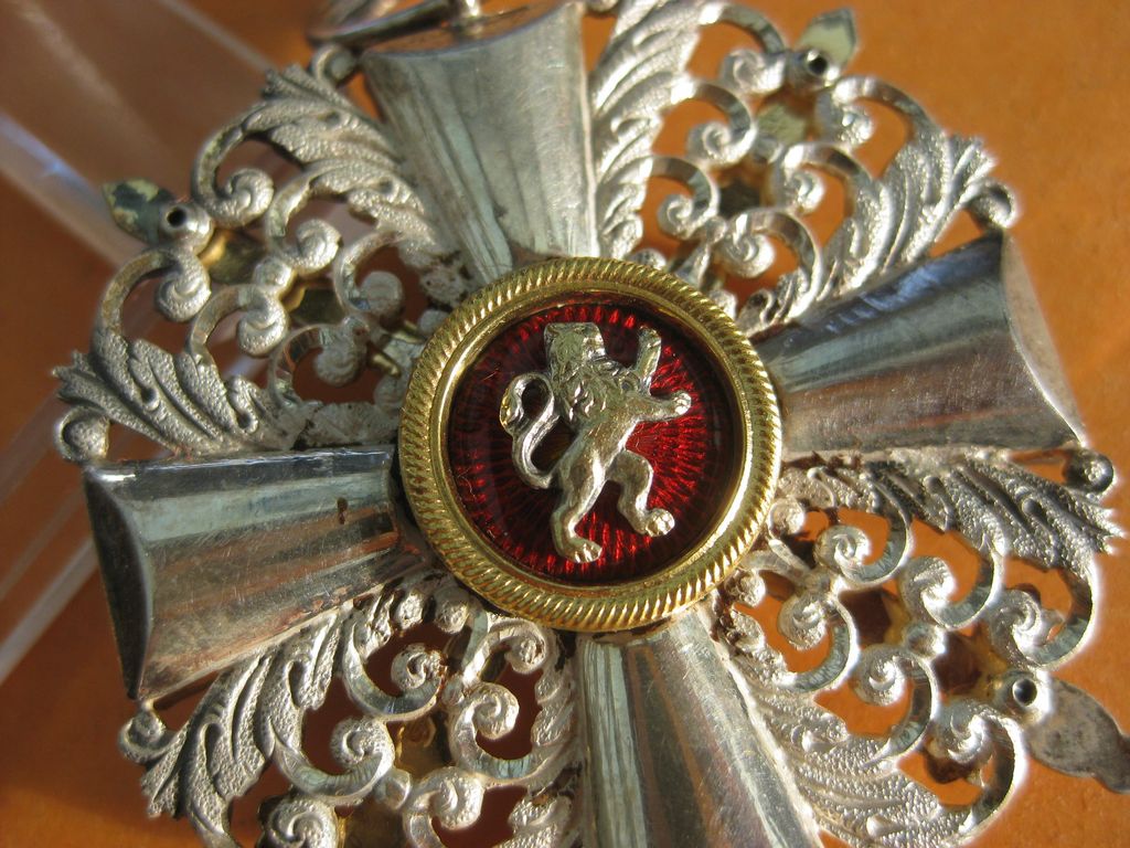 Baden Ritterkreuz 2.Klasse mit Schwertern vom Zähringer Löwen im sehr seltenen VERLEIHUNGSETUI MIT Verleihungstüte Leutnant VIER