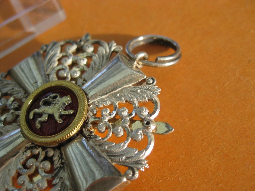 Baden Ritterkreuz 2.Klasse mit Schwertern vom Zähringer Löwen im sehr seltenen VERLEIHUNGSETUI MIT Verleihungstüte Leutnant VIER