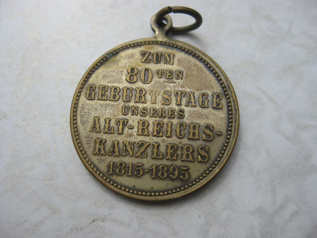 Medaille Preußen Kaiserreich Deutschland Fürst von Bismarck Eiserner Kanzler