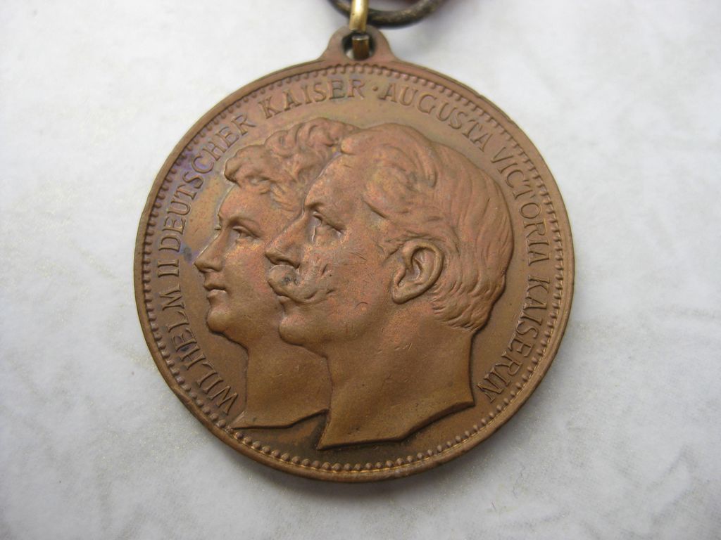 Medaille Preußen Kaiser Wilhelm und Kaiserin Augusta Victoria