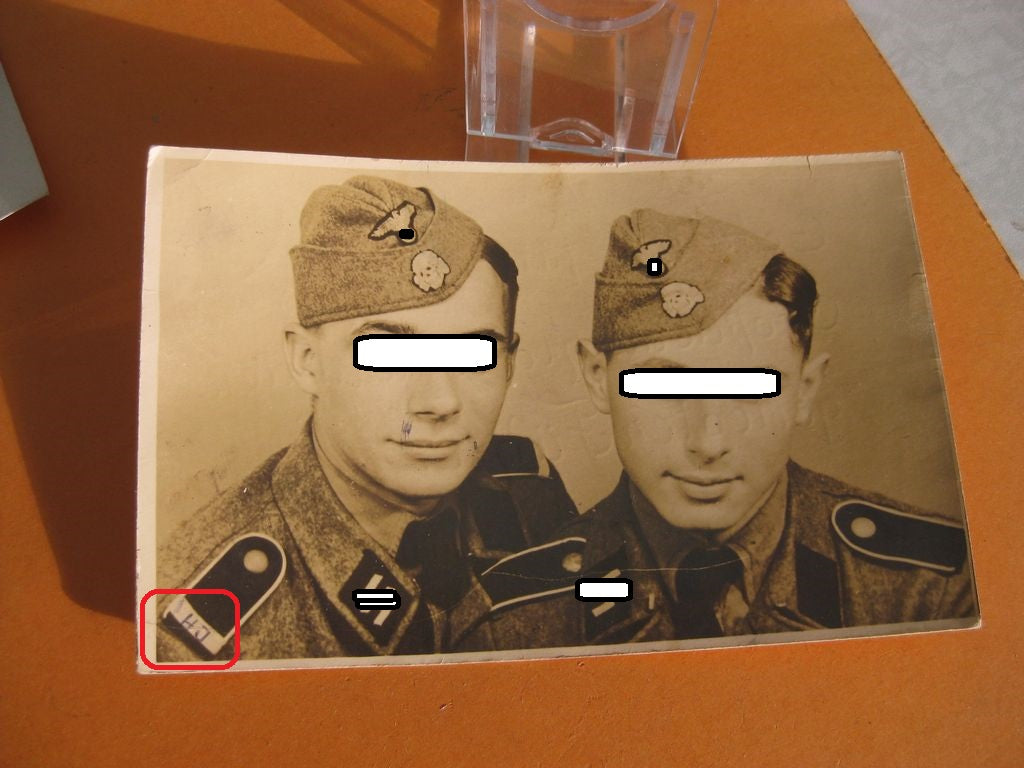 Allgemeine-SS Waffen-SS Privatfoto / Uniformfoto D-Day Invasionsfront Westfront Frankreich