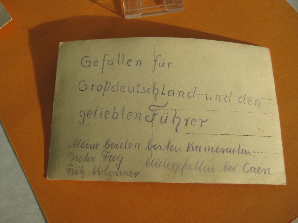 Allgemeine-SS Waffen-SS Privatfoto / Uniformfoto D-Day Invasionsfront Westfront Frankreich