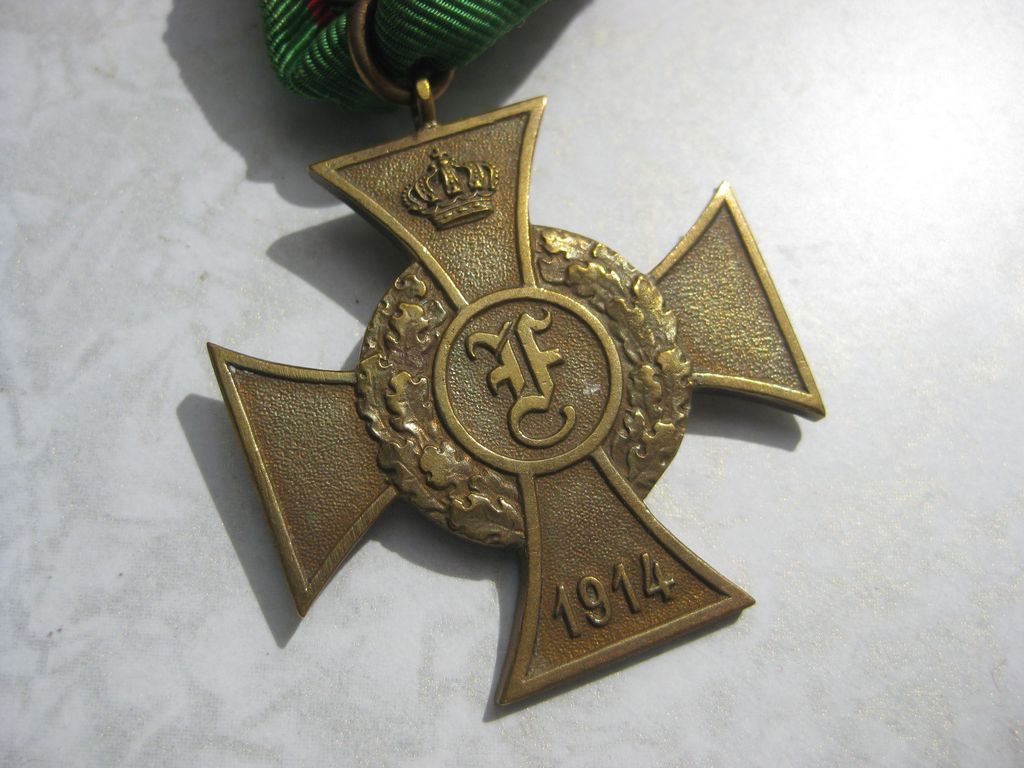 Orden Herzogtum Anhalt Friedrichs Kreuz Kriegsverdienstkreuz 2. Klasse 1914