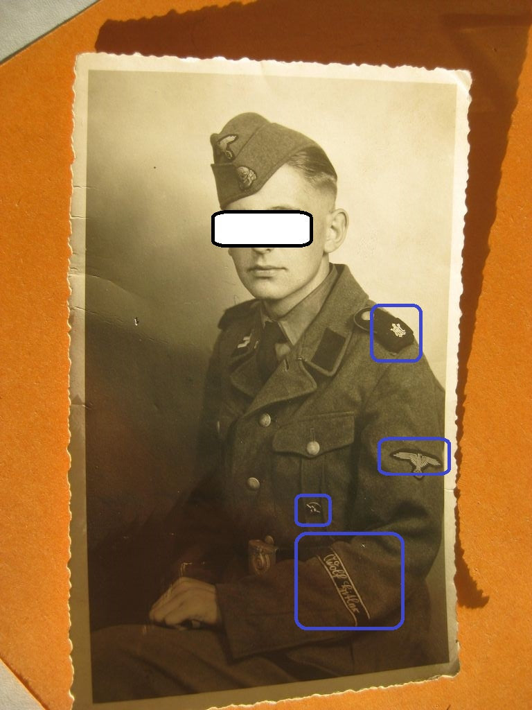 Allgemeine-SS Waffen-SS Privatfoto / Uniformfoto Leibstandarte Adolf Hitler LSAH