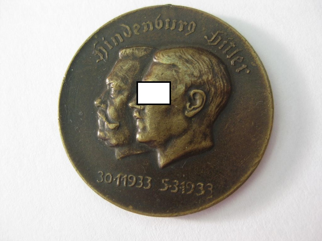 Adolf Hitler Medaille Hindenburg 1933