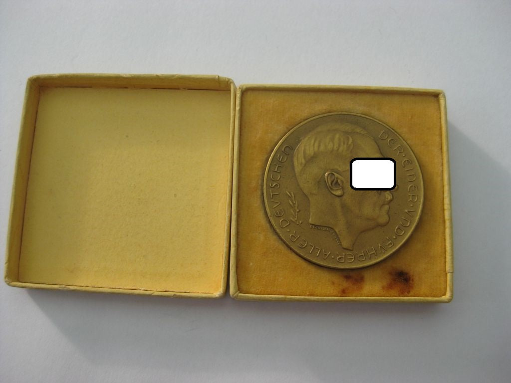 Adolf Hitler Medaille Österreich 1938 Bronce Hauptmünsamt WIEN