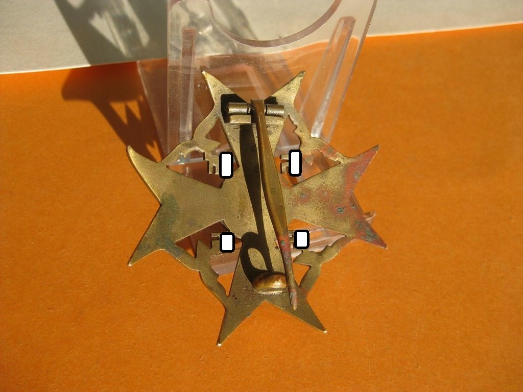 Spanienkreuz in Bronze OHNE Schwerter Legion Condor Spanien Wehrmacht SELTENER HERSTELLER !!