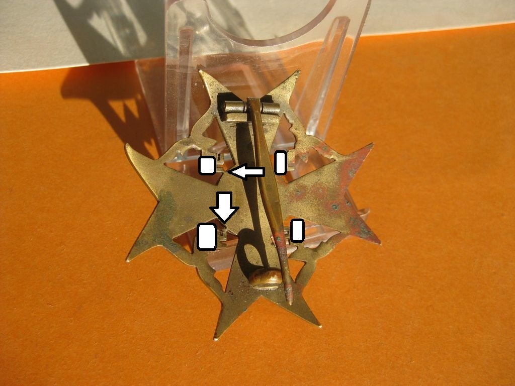 Spanienkreuz in Bronze OHNE Schwerter Legion Condor Spanien Wehrmacht SELTENER HERSTELLER !!