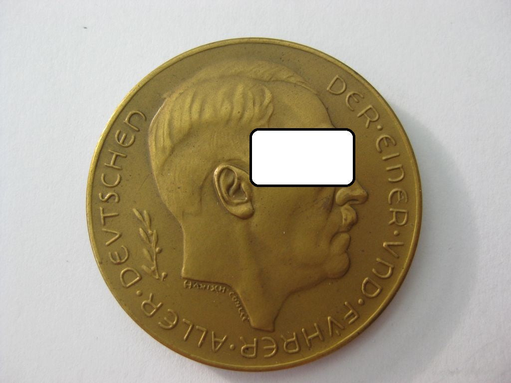 Adolf Hitler Medaille Österreich 1938 Bronce Hauptmünsamt WIEN