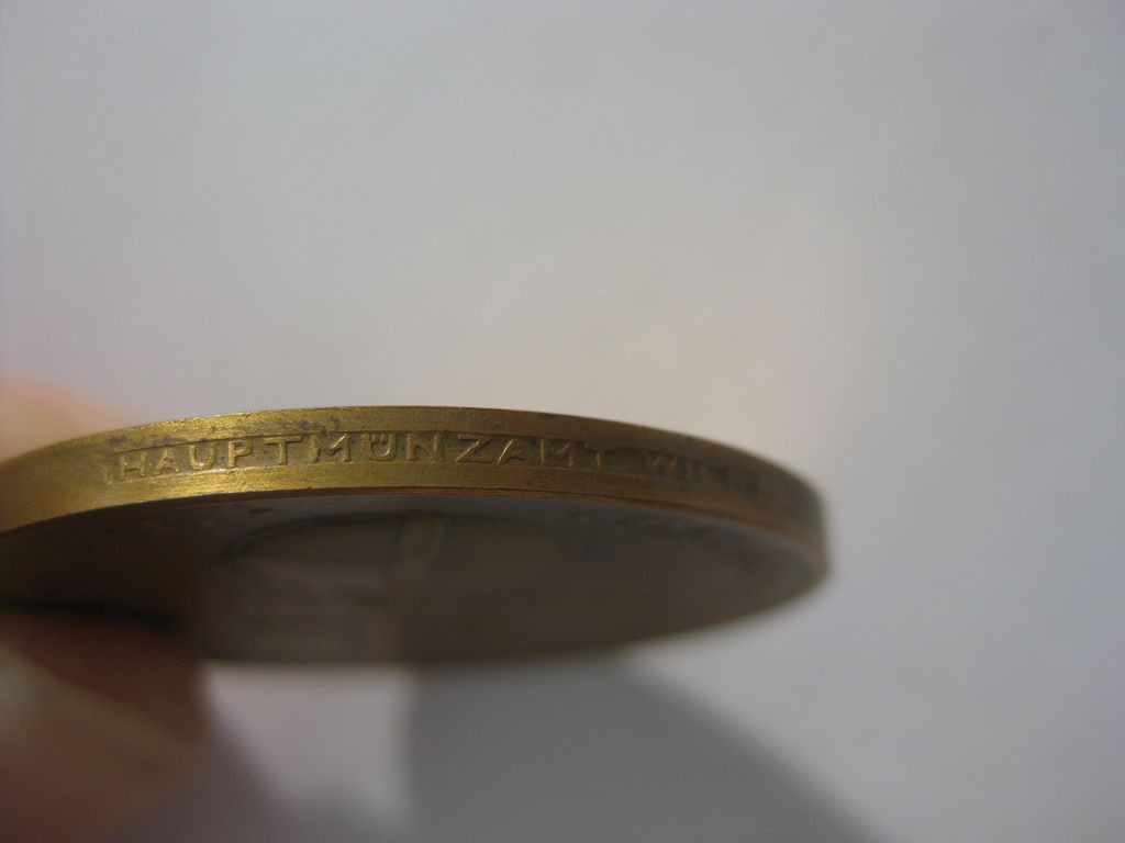 Adolf Hitler Medaille Österreich 1938 Bronce Hauptmünsamt WIEN