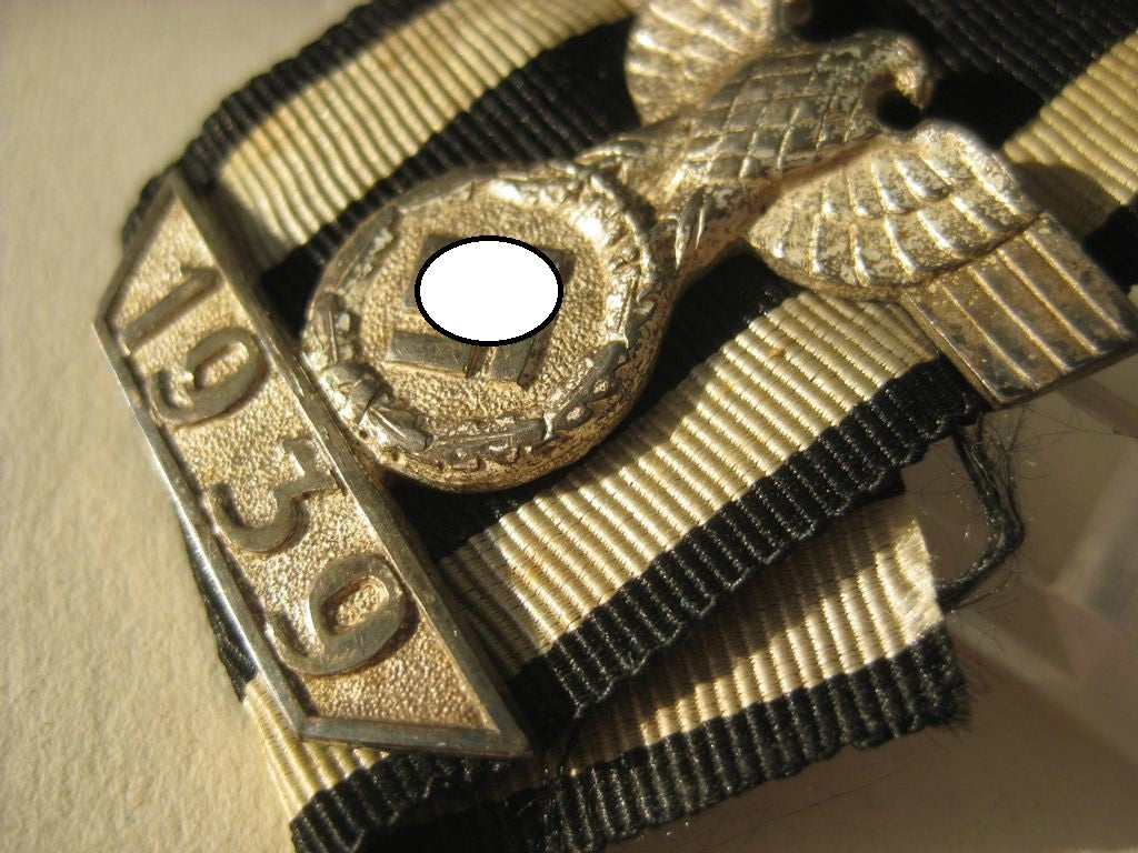 Eisernes Kreuz 2.Klasse Wiederholungsspange zum EK2 von 1914 aus 1939 (EK2) Hersteller: DESCHLER in München