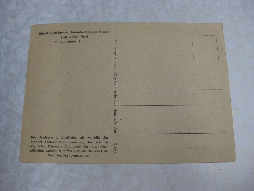 Postkarte Sammlerkarte Sammelbildchen Propagandakompanie Ritterkreuz des Eisernes Kreuz 1939 Wehrmacht Orden Postkarte