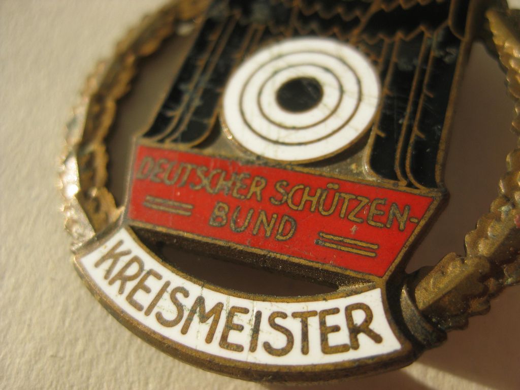 Großes Abzeichen Kreismeister Meisterschaftsabzeichen Deutscher Schützenbund (DSB)