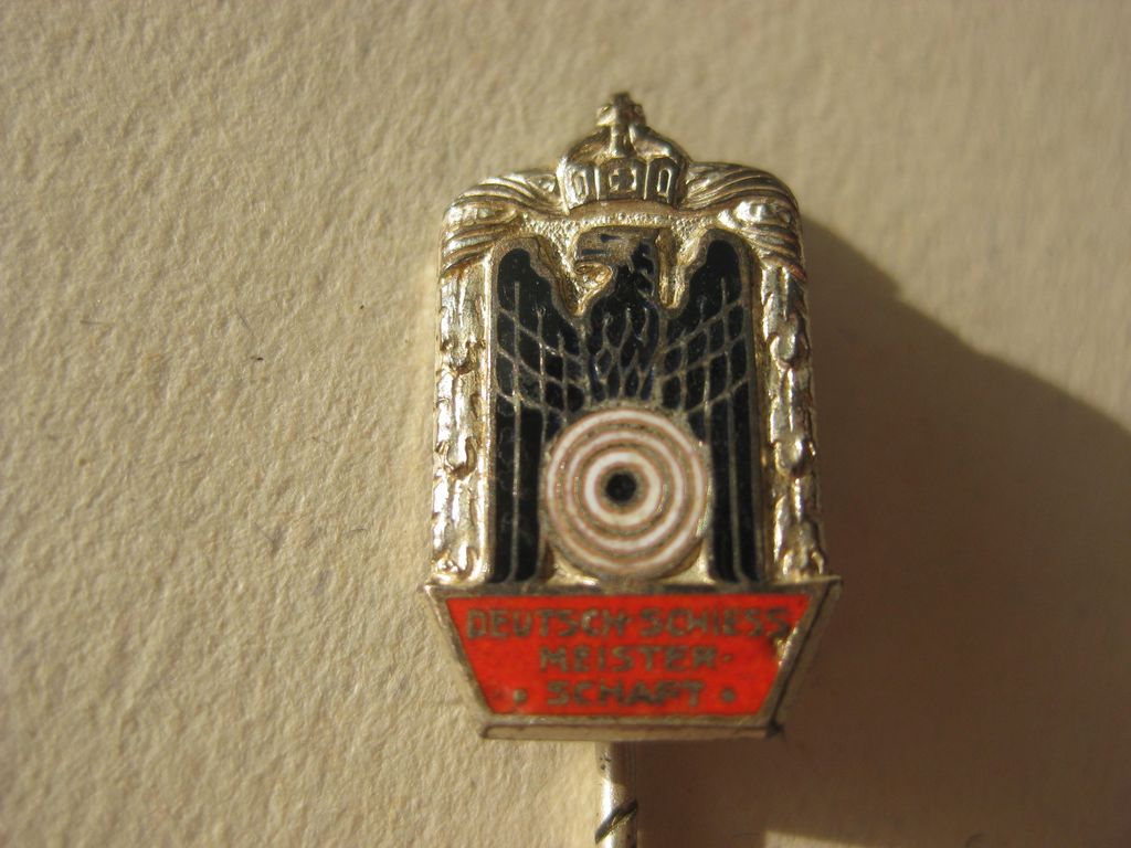 Mitgliedsnadel Deutscher Schützenbund Deutsches Kaiserreich Königreich Preußen ECHTES SILBER