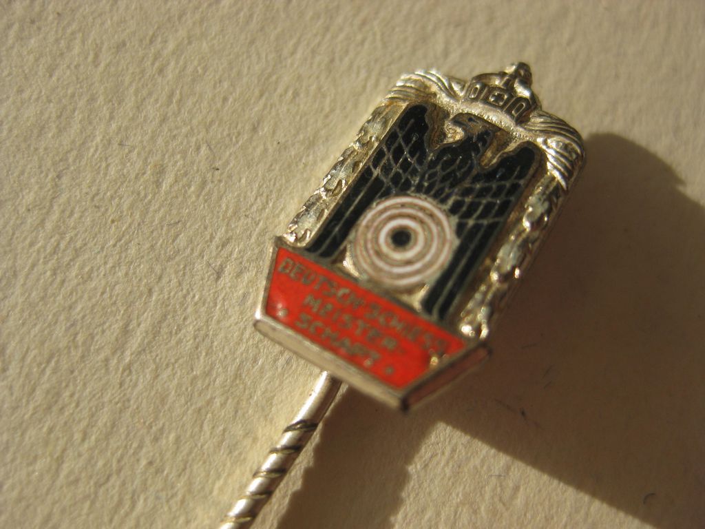 Mitgliedsnadel Deutscher Schützenbund Deutsches Kaiserreich Königreich Preußen ECHTES SILBER