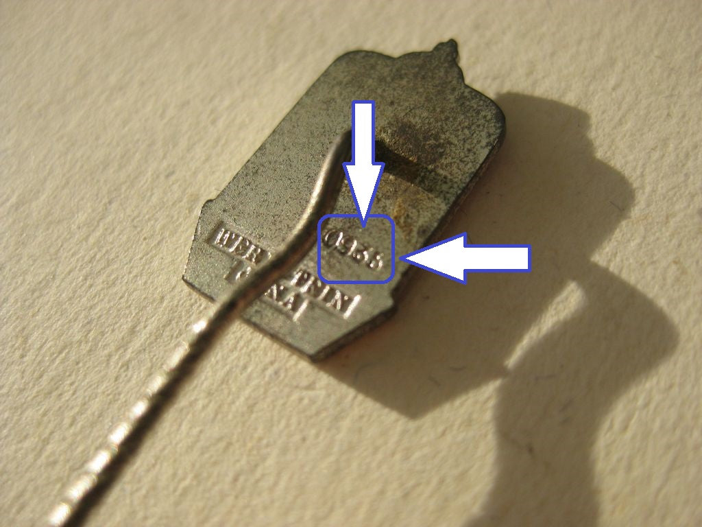 Mitgliedsnadel Deutscher Schützenbund Deutsches Kaiserreich Königreich Preußen ECHTES SILBER