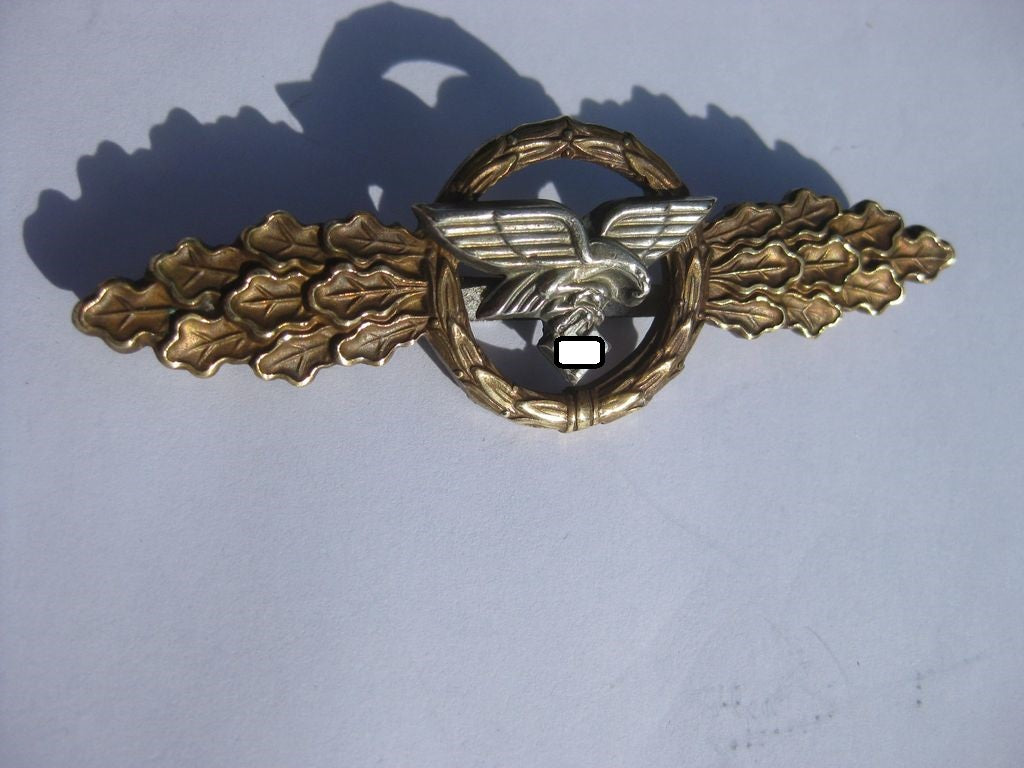 Frontflugspange für Transportflieger in Gold