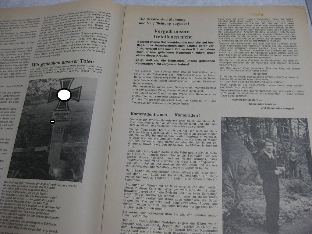Mitgliedsnadel der SS Polizei Panzergrenadier Division  Orden Wehrmacht aus dem Besitz von Martin Harnack