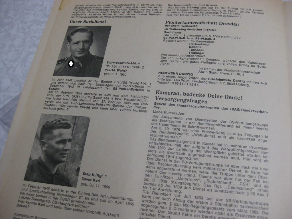 Mitgliedsnadel der SS Polizei Panzergrenadier Division  Orden Wehrmacht aus dem Besitz von Martin Harnack