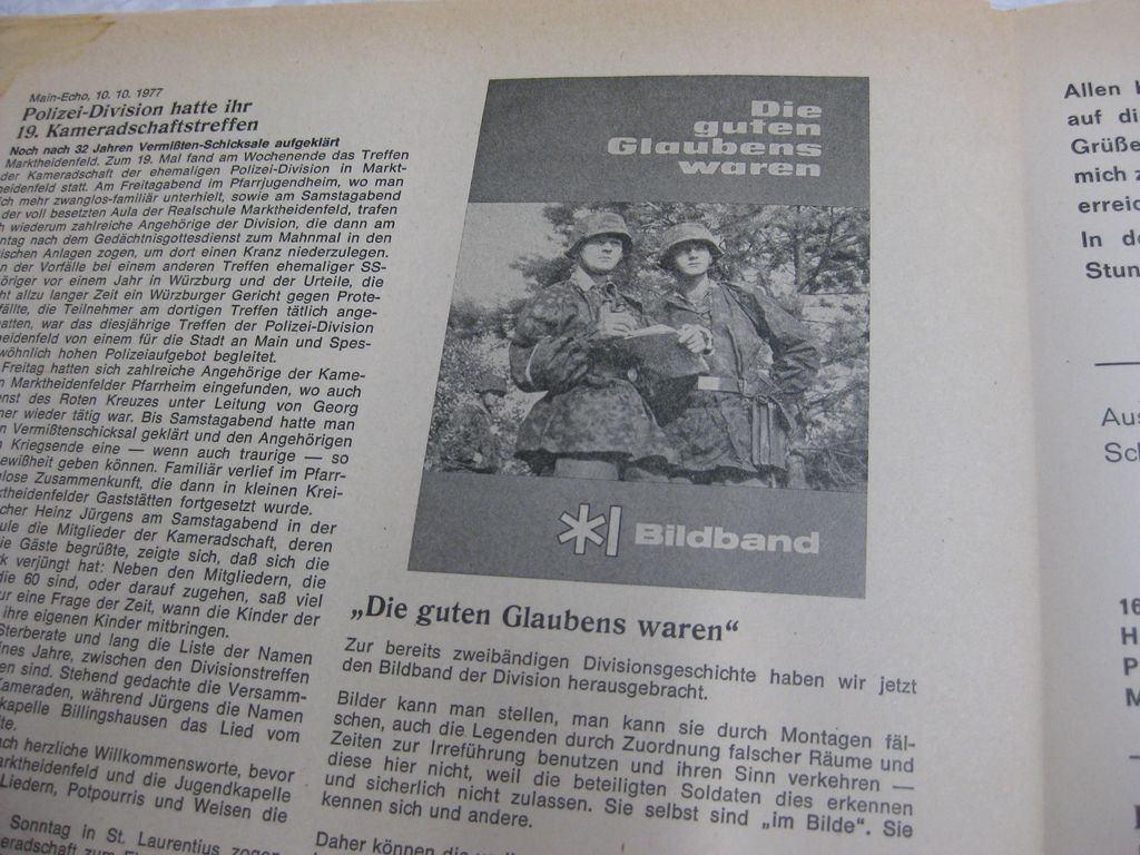 Mitgliedsnadel der SS Polizei Panzergrenadier Division  Orden Wehrmacht aus dem Besitz von Martin Harnack