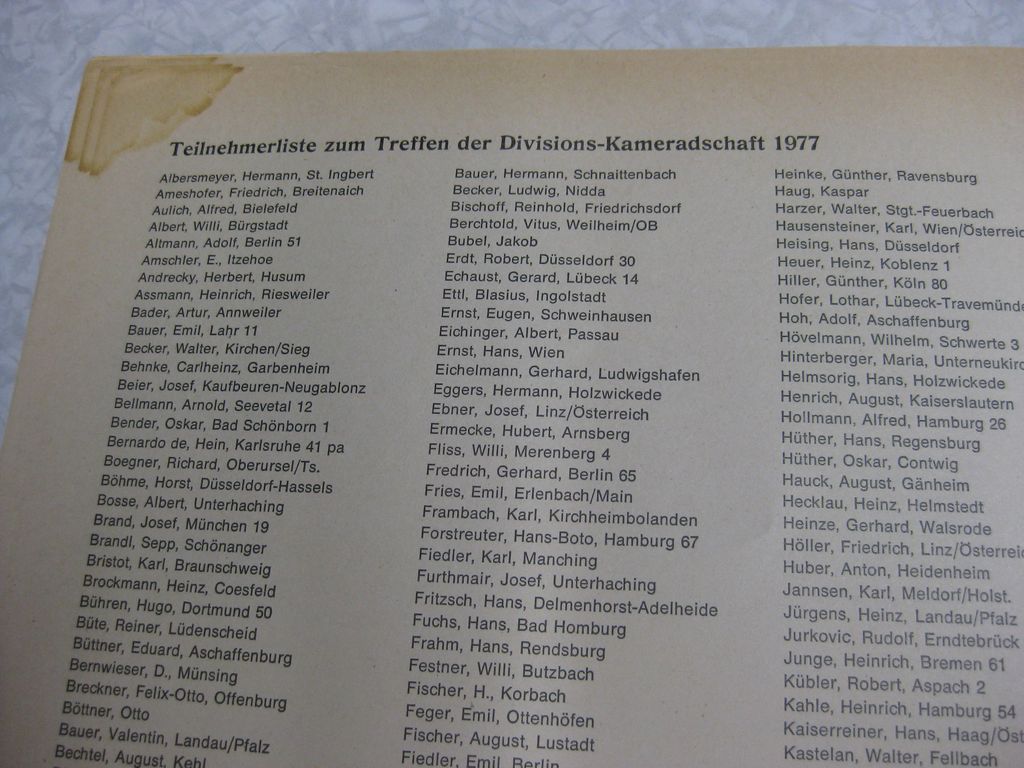 Mitgliedsnadel der SS Polizei Panzergrenadier Division  Orden Wehrmacht aus dem Besitz von Martin Harnack