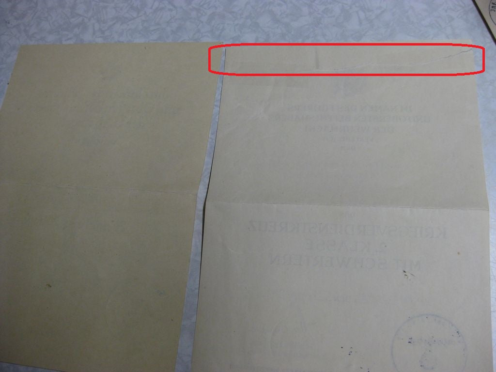 Besitzzeugnis Verleihungsurkunde Eisernes Kreuz Verwundetenabzeichen in Gold Infanterie Sturmabzeichen Ostmedaille etc etc  Wehrmacht