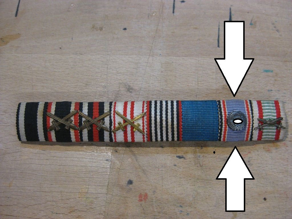 8er Feldspange / Miniatur 1914 Ordensspange Preußen Kaiserreich & Wehrmacht Luftschutz Ehrenzeichen Dienstauszeichnung