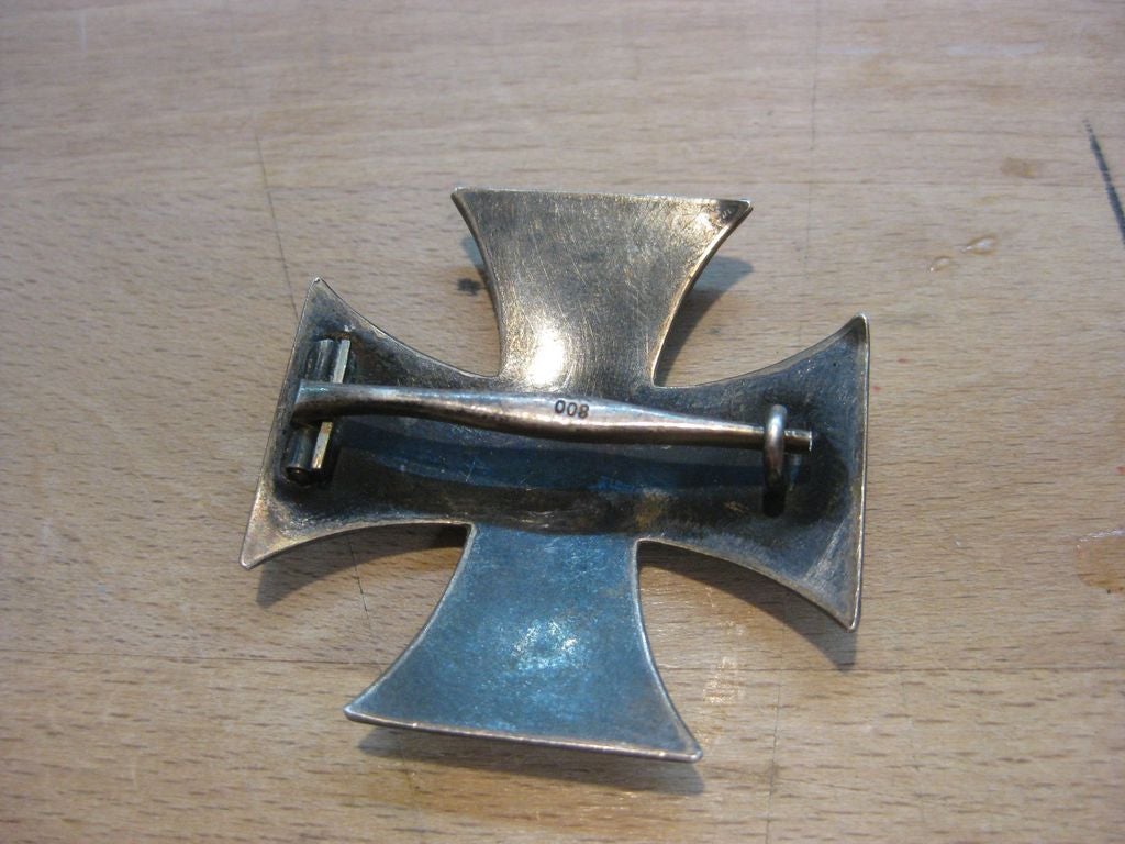 Eisernes Kreuz 1.Klasse 1914 (EK1/14) EXTREM SELTENE VARIANTE 800er SILBERSTEMPEL