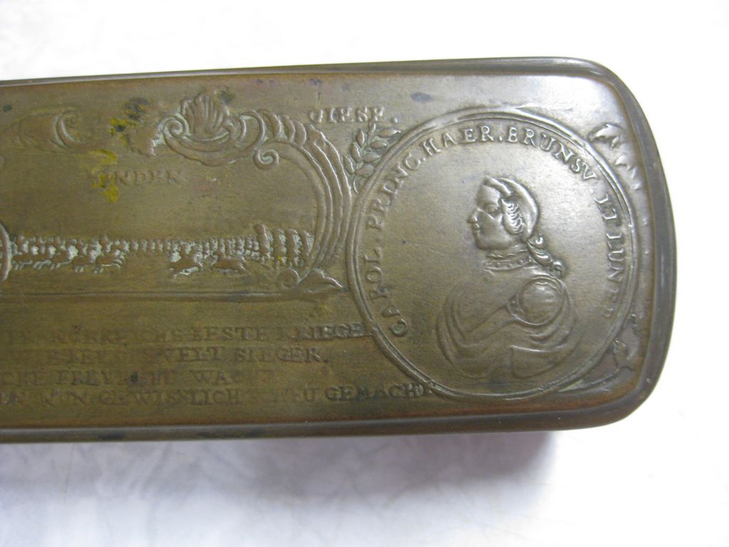 Iserlohner Tabaksdose Krefeld Minden Braunschweig Militaria Orden Ehrengabe 1759
