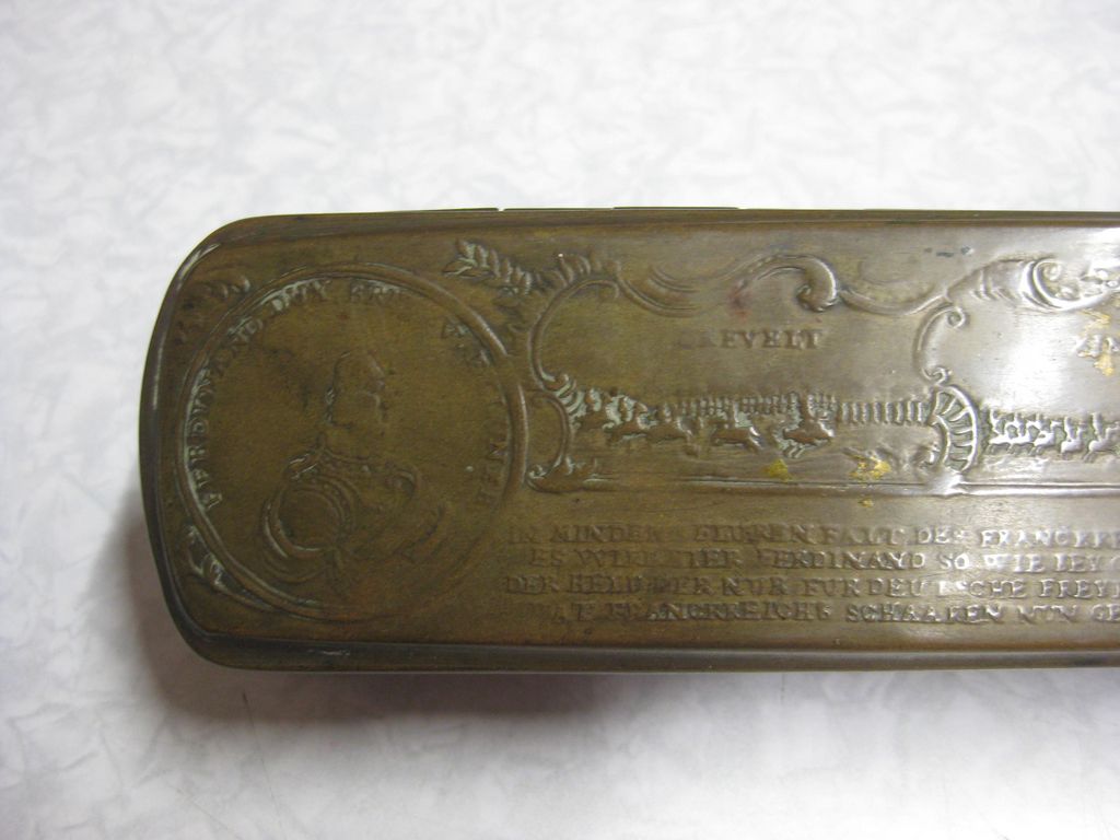 Iserlohner Tabaksdose Krefeld Minden Braunschweig Militaria Orden Ehrengabe 1759