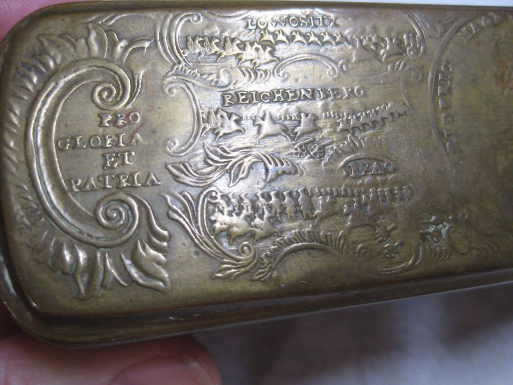 Iserlohner Tabaksdose Krefeld Minden Braunschweig Militaria Orden Ehrengabe 1759