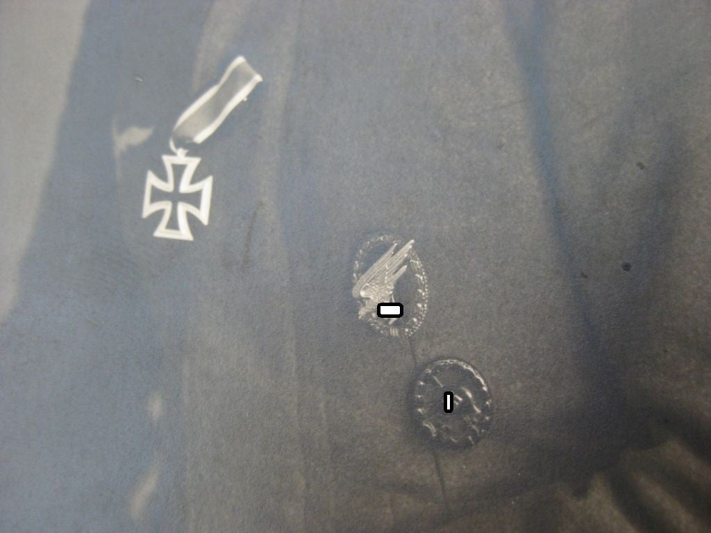 Trägerfoto Fallschirmtruppe Eisernes Kreuz Fallschirmschützenabzeichen