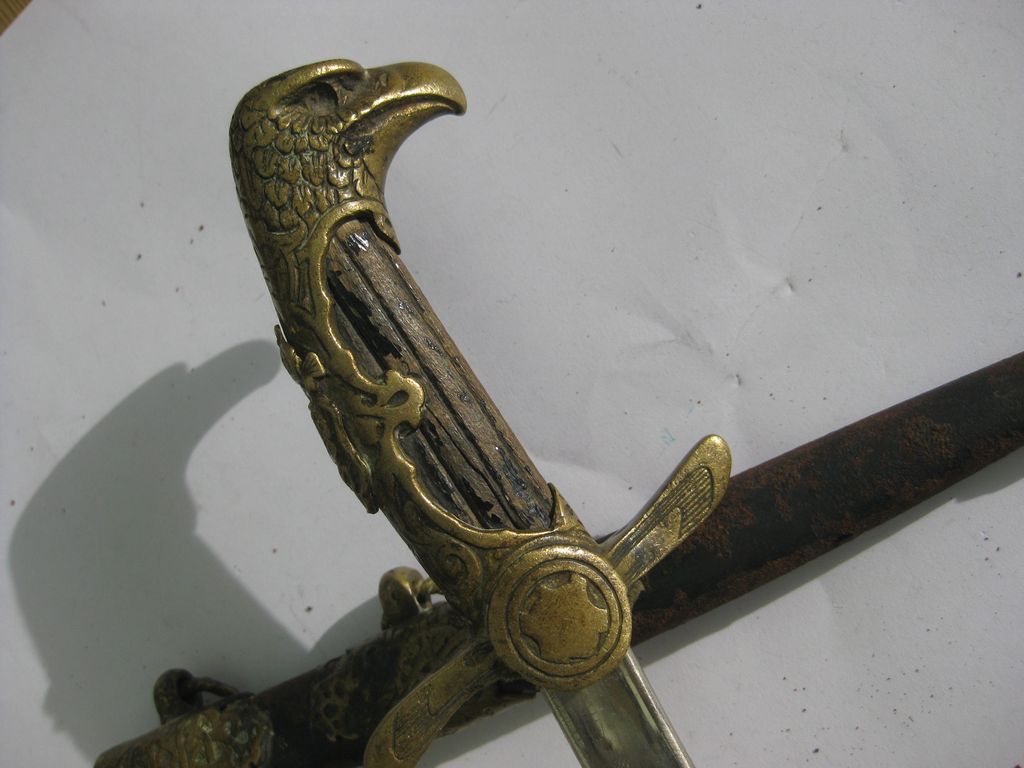 Bulgarien Fliegerdolch Luftwaffendolch als Brieföffner bulgarischer Offiziersdolch Luftwaffe