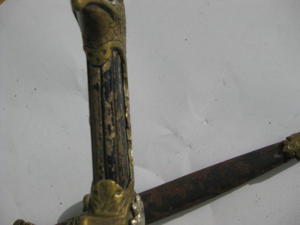 Bulgarien Fliegerdolch Luftwaffendolch als Brieföffner bulgarischer Offiziersdolch Luftwaffe