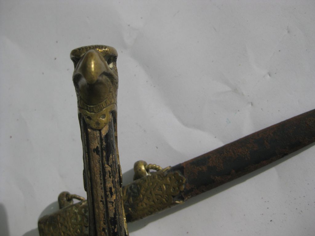 Bulgarien Fliegerdolch Luftwaffendolch als Brieföffner bulgarischer Offiziersdolch Luftwaffe