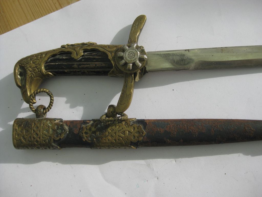 Bulgarien Fliegerdolch Luftwaffendolch als Brieföffner bulgarischer Offiziersdolch Luftwaffe