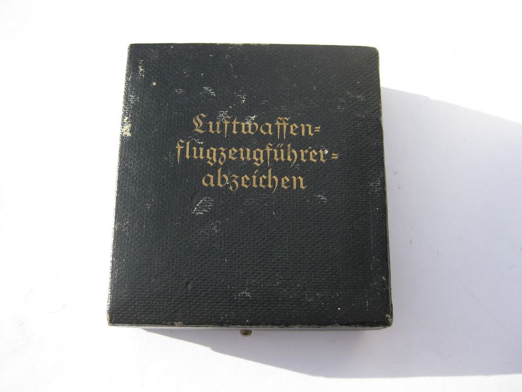 Flugzeugführerabzeichen im Verleihungsetui Luftwaffe