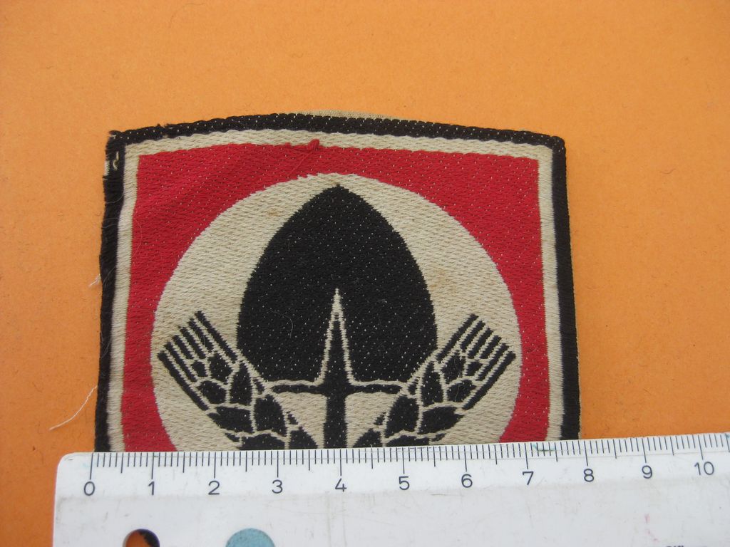 Reichsarbeitsdienst (RAD) Effekten Stoffabzeichen für Sporthemd / Sporthose 3.Reich