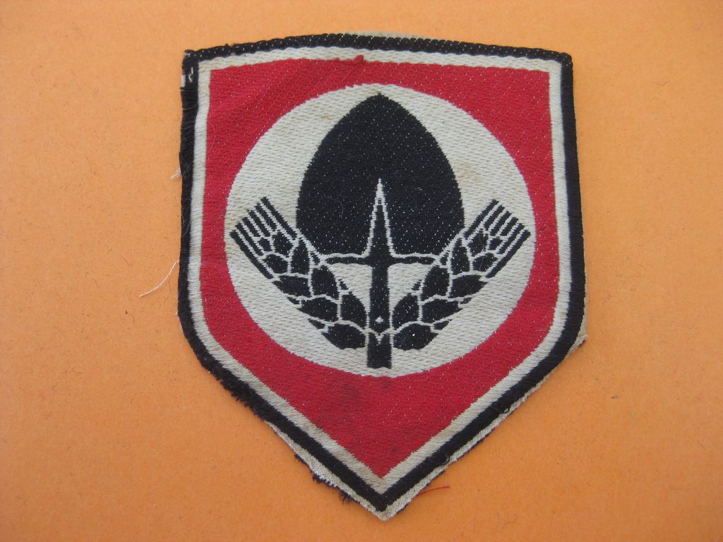 Reichsarbeitsdienst (RAD) Effekten Stoffabzeichen für Sporthemd / Sporthose 3.Reich