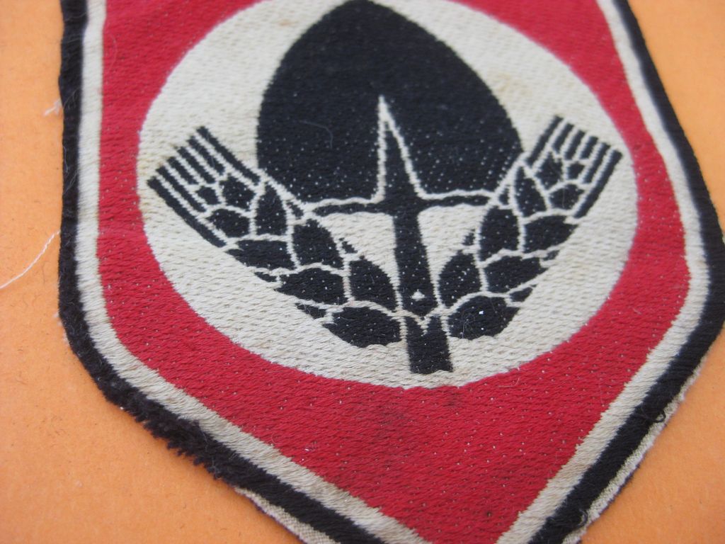 Reichsarbeitsdienst (RAD) Effekten Stoffabzeichen für Sporthemd / Sporthose 3.Reich
